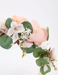 Fabric Flower & Veil Headband - link has visual effect only