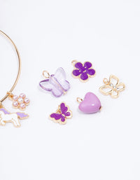 Kids Gold DIY Unicorn & Heart Charm Bracelet - link has visual effect only