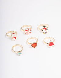 Kids Christmas Penguin Ring 6-Pack - link has visual effect only