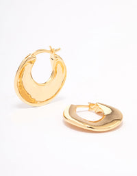 Gold Plated Small Hoop Earrings - link has visual effect only