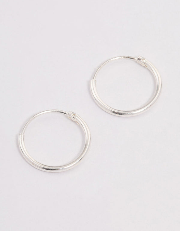 Sterling Silver Hoop Earrings 12mm