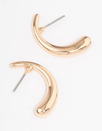 Gold Small Huggie Earrings - link has visual effect only