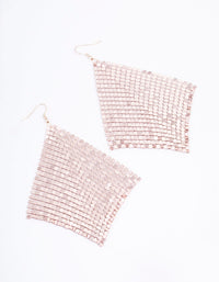 Rose Gold Chainmail Drape Earrings - link has visual effect only