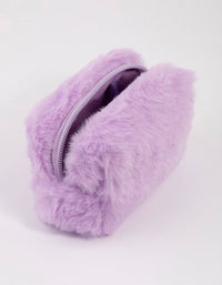 Lilac Fluffy Key Ring Pouch - link has visual effect only