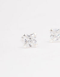 Sterling Silver Baby Pear Cubic Zirconia Stud Earrings - link has visual effect only