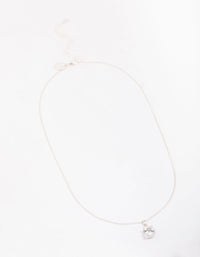 Silver Circle Diamante Necklace - link has visual effect only