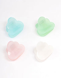 Mini Cloud Hair Claw Clip 4-Pack - link has visual effect only