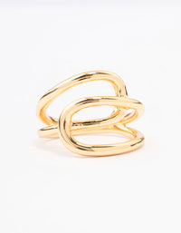 Gold Plated Interlocked Ring - link has visual effect only