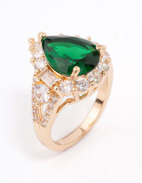 Green Grand Pear Cocktail Ring - link has visual effect only