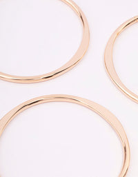 Gold Smooth Organic Bangle Pack - link has visual effect only