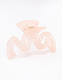 Blush Wavy Hair Claw Clip - link has visual effect only