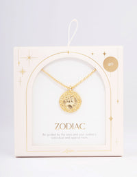 Gold Plated Leo Star Sign Pendant Necklace - link has visual effect only