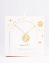 Gold Plated Pisces Star Sign Pendant Necklace - link has visual effect only