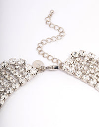 Rhodium Cup Chain Statement Necklace - link has visual effect only