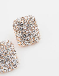 Gold Luxe Square Stud Earrings - link has visual effect only