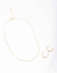 Gold Snake Chain Jewellery Set - link has visual effect only