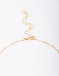 Gold Plated Alternating Cubic Zirconia Droplet Pendant Necklace - link has visual effect only