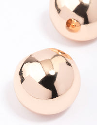 Gold Small Round Ball Hoop Earrings - link has visual effect only