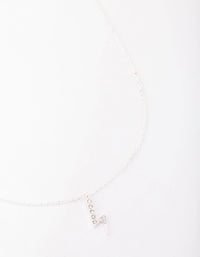 Silver Diamante Lightning Bolt Necklace - link has visual effect only