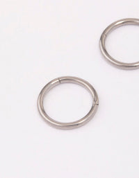 Titanium Fine Sleeper Earrings 6mm - link has visual effect only