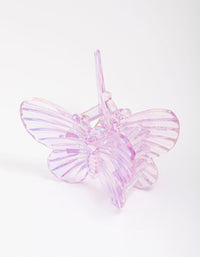 Purple Irregular Butterfly Hair Claw Clip - link has visual effect only