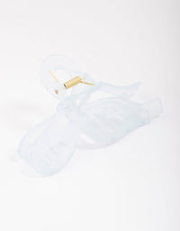 Blue Large Bow Hair Claw Clip - link has visual effect only