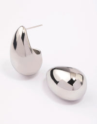 Stainless Steel Large Teardrop Earrings - link has visual effect only