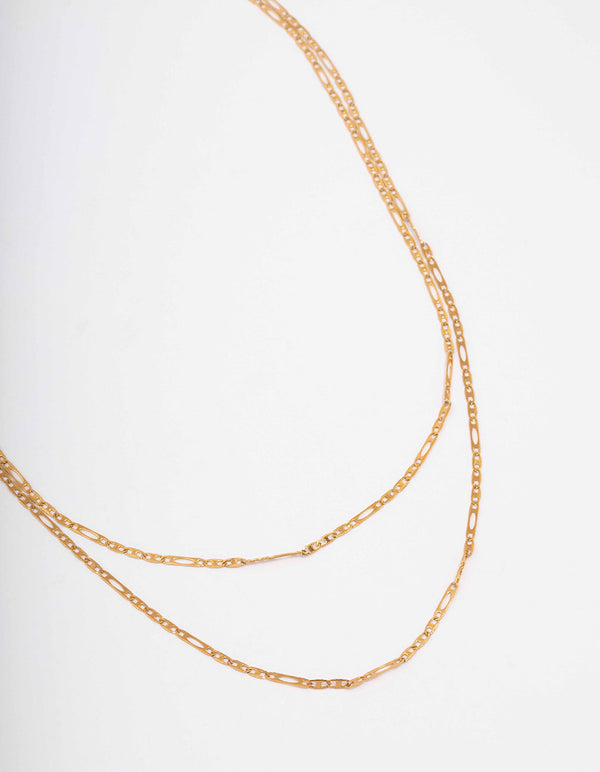 Figaro double-chain necklace