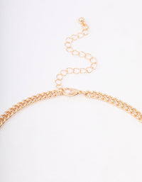 Gold Statement Pearl Short Necklace - link has visual effect only