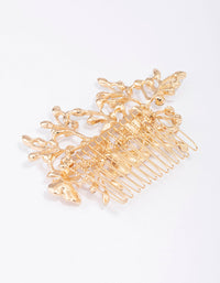 Gold Forest Butterfly Hair Comb - link has visual effect only