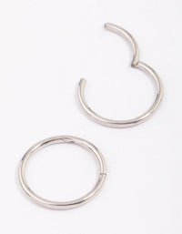 Surgical Steel Sleeper Hoop Earrings 12mm - link has visual effect only