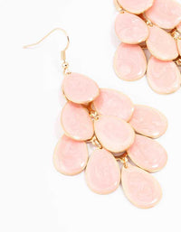 Gold Chandelier Stone Drop Earrings - link has visual effect only