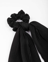 Black Fabric Plisse Scarf - link has visual effect only