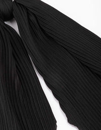 Black Fabric Plisse Scarf - link has visual effect only