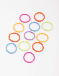 Kids Rainbow Doughnut Hair Elastic Pack - link has visual effect only