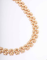 Gold Chunky Vintage Chain Necklace - link has visual effect only