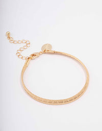 Gold Plated Snake Chain Bracelet - link has visual effect only