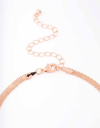 Rose Gold Pink & Purple Stone Choker - link has visual effect only