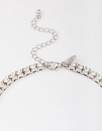 Rhodium Spark Short Necklace - link has visual effect only