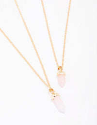 Gold Semi-Precious Shard Necklace Pack - link has visual effect only