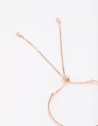 Rose Gold Simple Toggle Bracelet - link has visual effect only