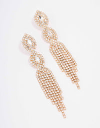 Gold Marquise Flair Drop Earrings - link has visual effect only