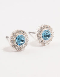 Blue Bohemia Czech Crystal Stud Earrings - link has visual effect only