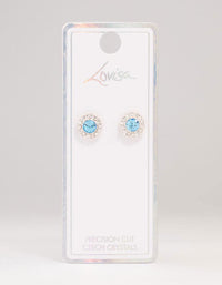 Blue Bohemia Czech Crystal Stud Earrings - link has visual effect only