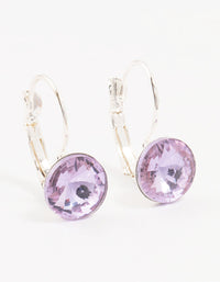 Large Purple Continental Bohemia Czech Crystal Drop Earrings - link has visual effect only