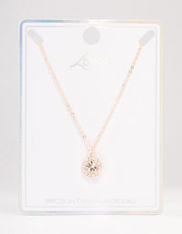 Rose Gold Bohemia  Czech Crystal Necklace - link has visual effect only