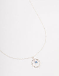 Silver Floating Bohemia Czech Crystal Circle Necklace - link has visual effect only