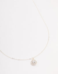 Silver Halo Bohemia  Czech Crystal Necklace - link has visual effect only