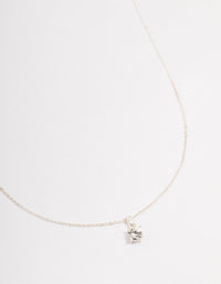 Silver Solitaire Bohemia Czech Crystal Necklace - link has visual effect only