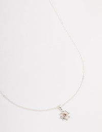 Silver Star Halo Bohemia Czech Crystal Necklace - link has visual effect only